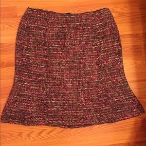 Talbots tweed multicolor skirt.